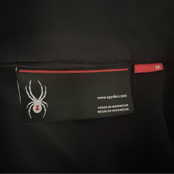 SPYDER Endur Full Zip Mid Weight Fleece Lined Sweater Jacket Winter Grey Size M - Picture 2 of 16